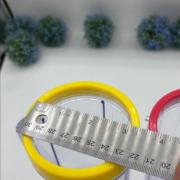 Magic Bullet Replacement Cups, Color Rim Rings Red,Yellow - Picture 9 of 9